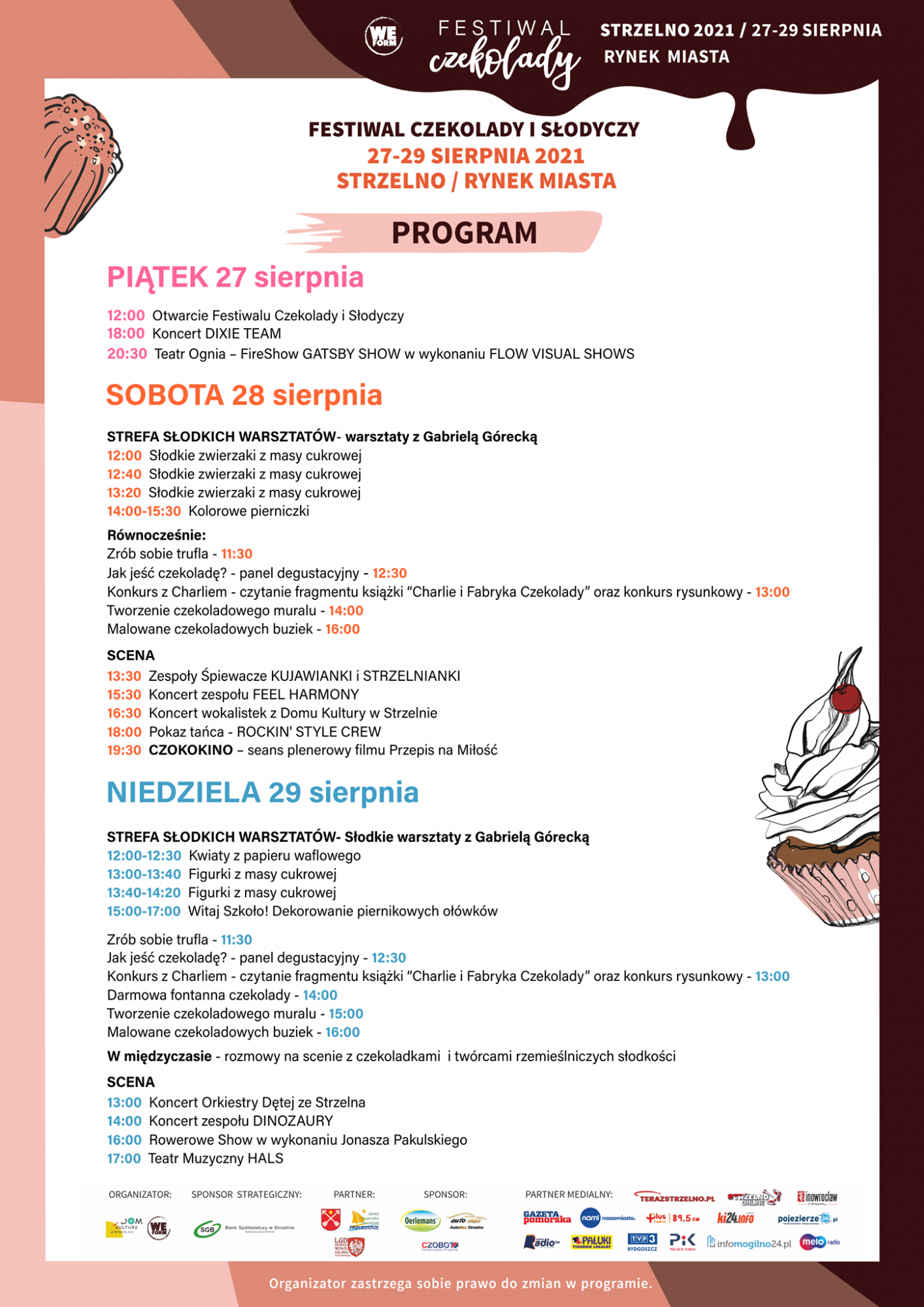 Festiwal Czekolady w Strzelnie - program